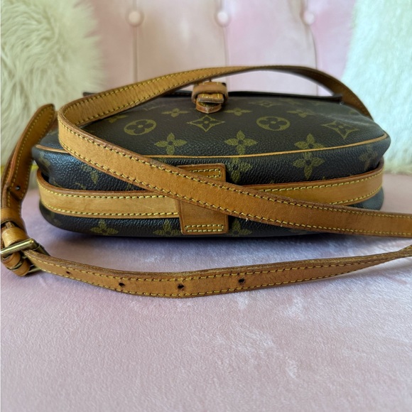💯 Louis Vuitton Monogram Jeune Fille Canvas Crossbody Bag with Tan Leather Trim - Picture 9 of 16
